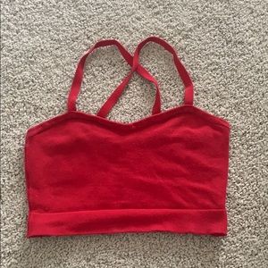 American Apparel red crop tank